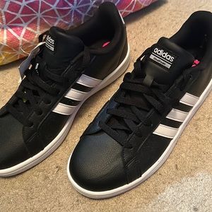 Women’s black Adidas tennis shoes, brand new with tags on them